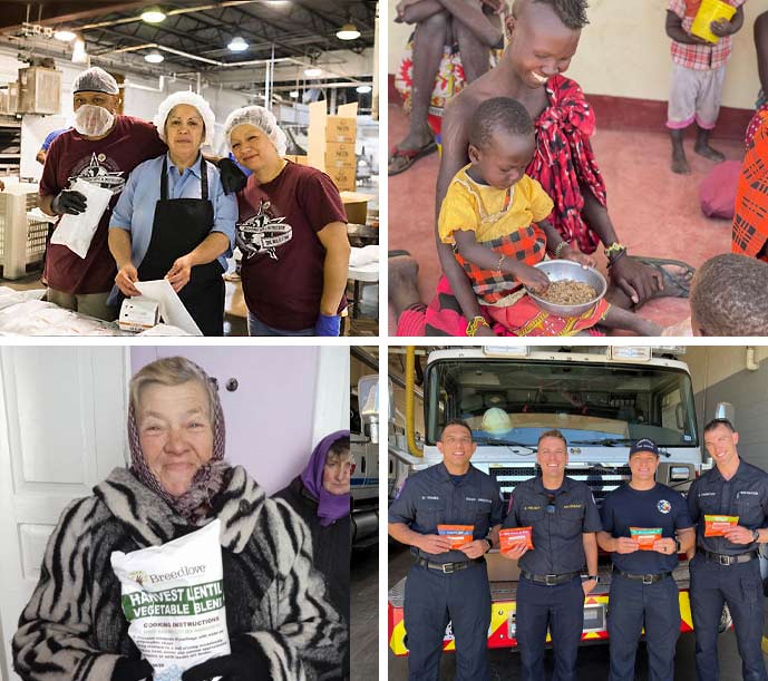 Examples of Breedlove's Mission to End Hunger
